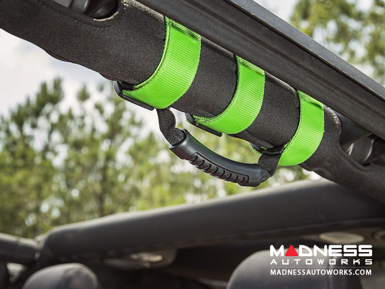 Jeep Wrangler JK Ultimate Grab Handles - Lime Green